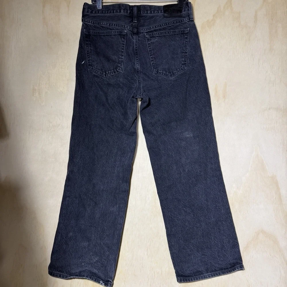Abercrombie & Fitch Baggy Jeans Mens 30x30 Black Denim Relaxed Y2K Skater